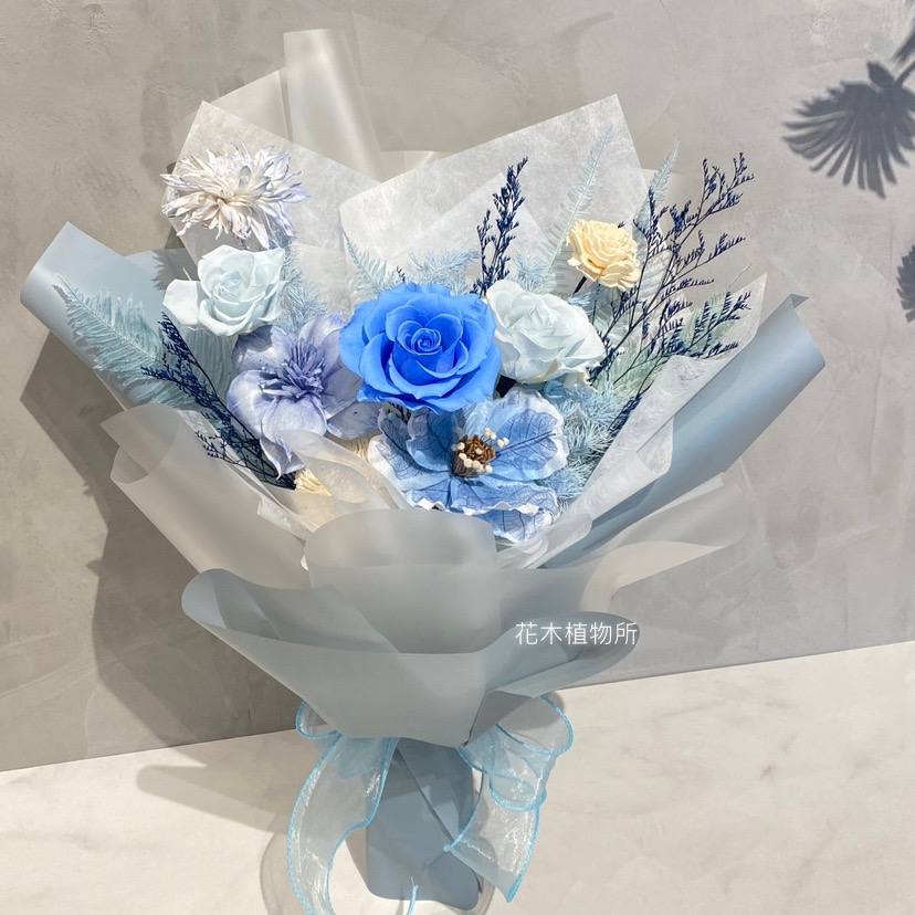 永生花花束-靜謐藍jpg